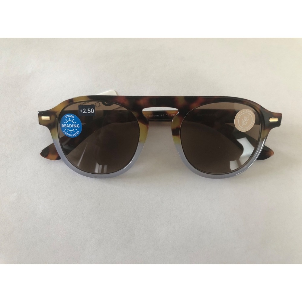 NEW PEEPERS NEPTUNE AVIATOR READER SUNGLASS READERS +2.50
